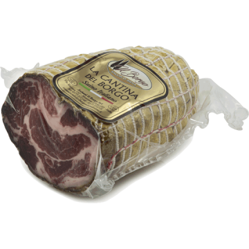 Capocollo stagionato con finocchio e con pepe a metà Il Borgo